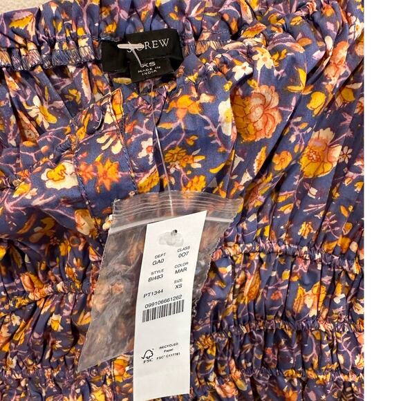 J Crew Cinched Waist Cotton Poplin Cropped Sleeveless Dressy Tank Top Size XS - Picture 7 of 10